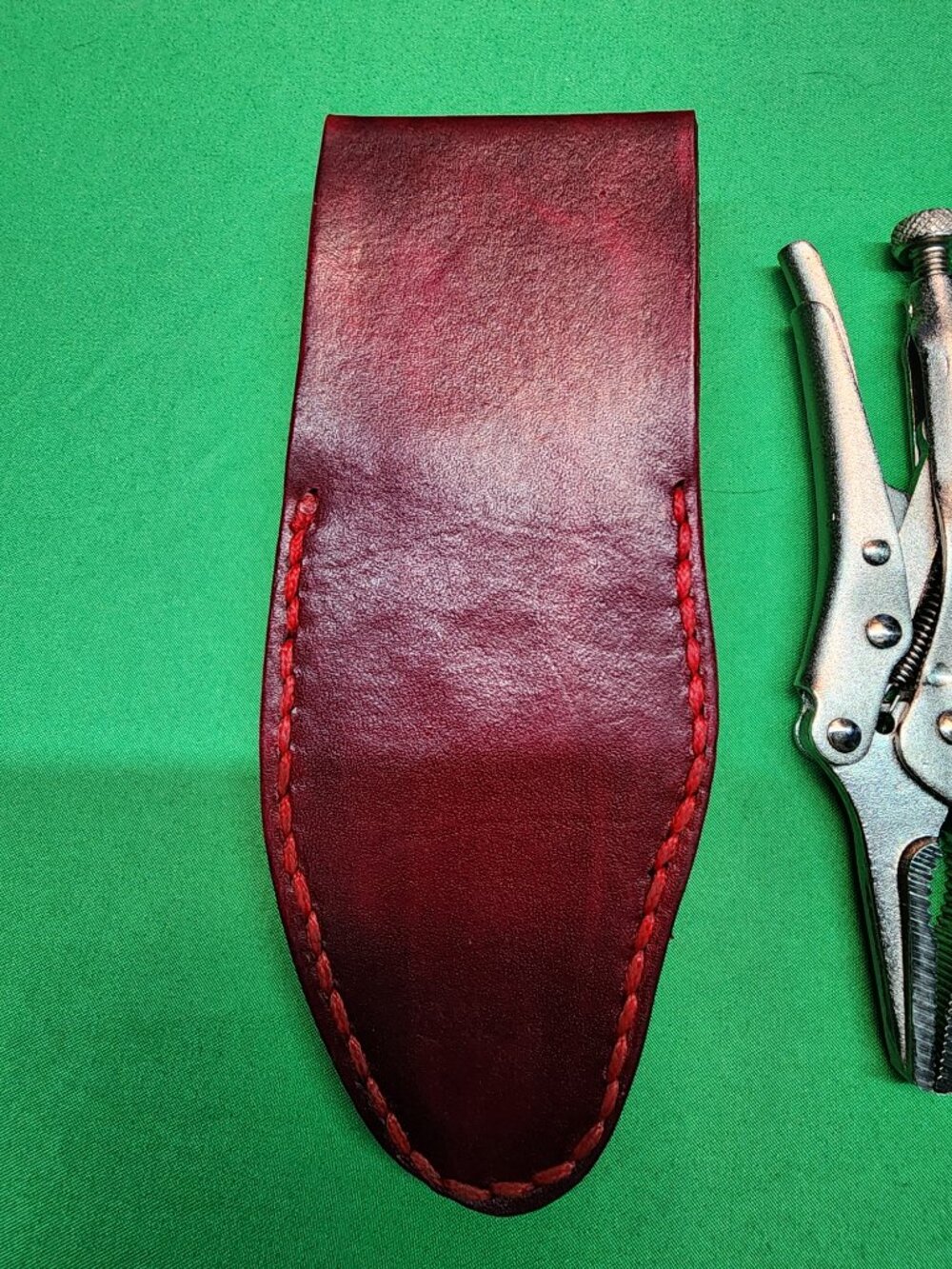 New Homemade Leather Pouch with Mastercraft Mini Vice Grips - Picture 4 of 15